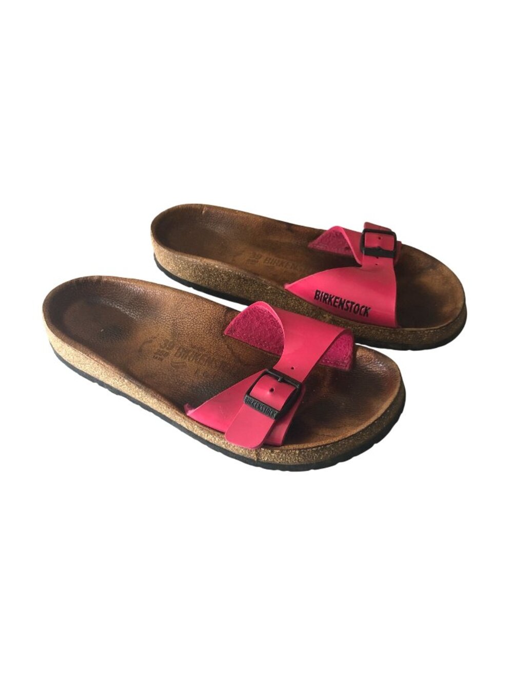 Birkenstock Madrid Single-Strap Slide Sandal Pink Relax 39 Narrow Women's Size 8